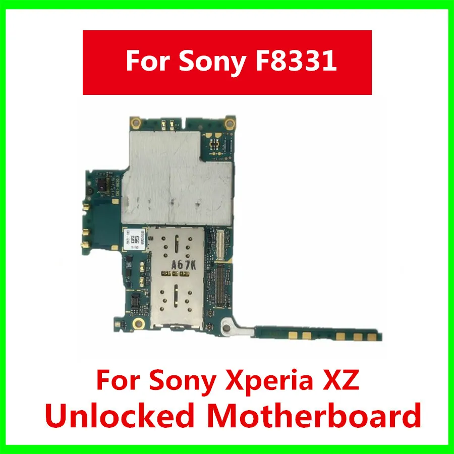 

For Sony Xperia XZ F8331 Motherboard Unlocked Logic Board For Sony Xperia XZ F8331 With Chips Full Working Replacement