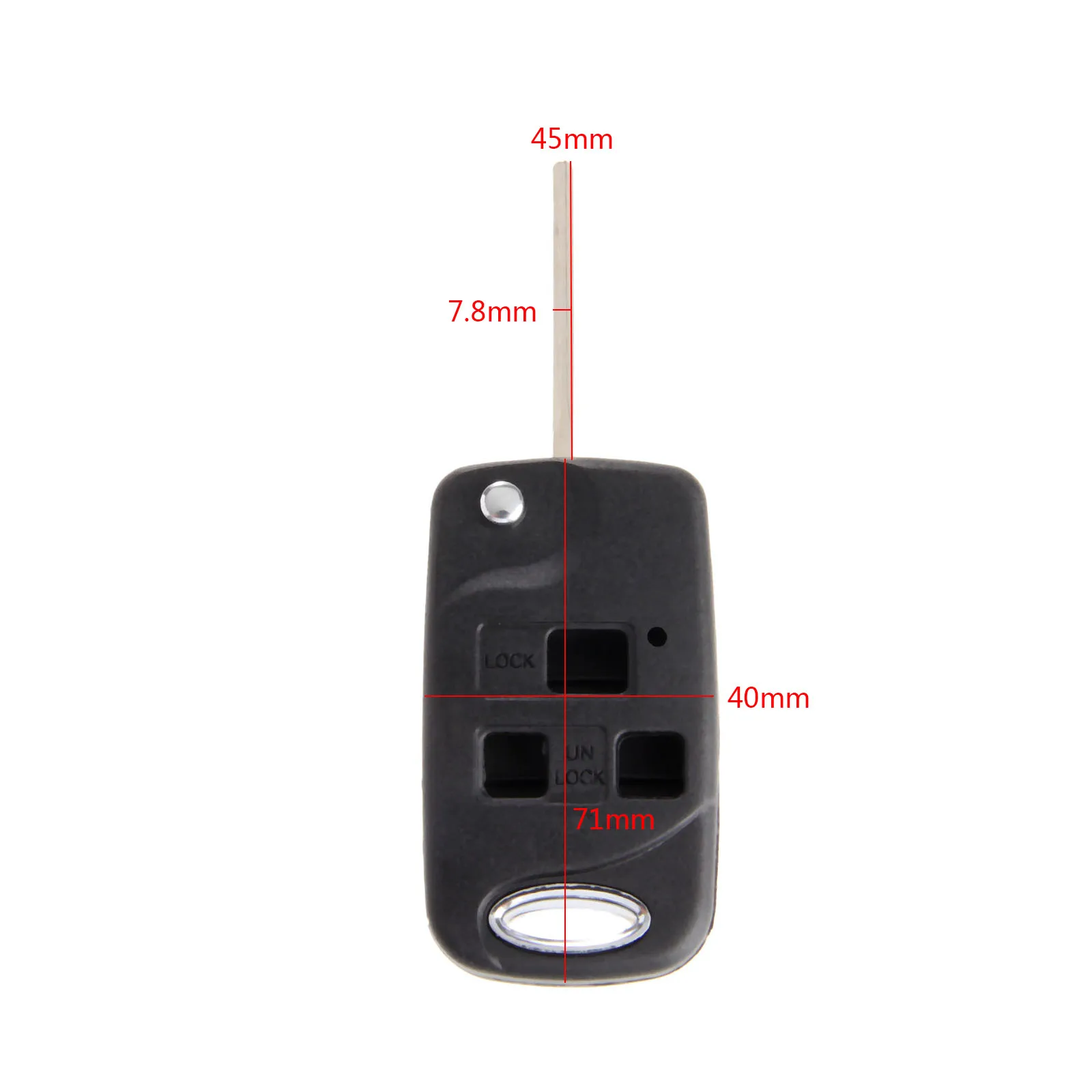 

Car Remote Folding Flip Key Shell Case 3 Button Replacement Car Key Fob Covers For Lexus IS200 GS300 LS400 RX300 Uncut Blade