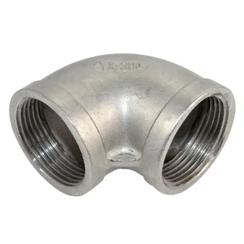 

FGHGF 1-1/4" Elbow 90 Degree Angled F/F Stainless Steel SS 304 Female* Female Threaded Pipe Fittings