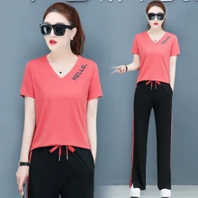 M-XXXL Plus Size Women 2 Piece Set Top and Pants Casual Woman Set Pink Yellow Letter Crop Bardot Top and Drawstring Pants Set pearl beading foldover bardot crop top