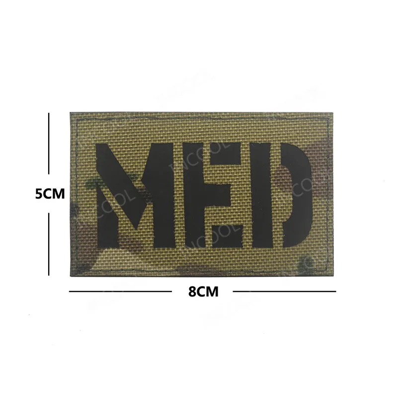 Светоотражающие IR TACP MP ПВХ вышивка нашивка Тактическая Военная Боевая нашивка резиновая Байкерская медицинская Боевая спасательная вышитая нашивка