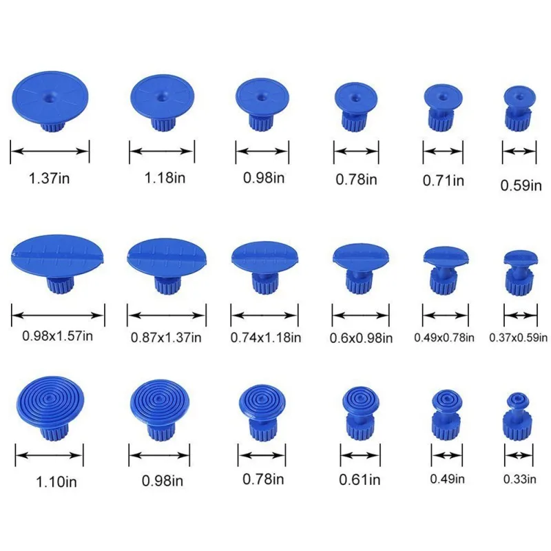 18Pcs Car Dent Removal Body Repair Kit Auto Body Dent Repair Tool Pulling Tabs Glue Pulling Tabs PDR Glue Tab