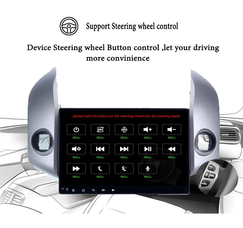 Cheap 2Din Android 9.0 4G 64G car multimedia dvd player Radio Gps glonass pc tablet for toyota rav4 rav 4 2006-2012 Stereo Audio video 11