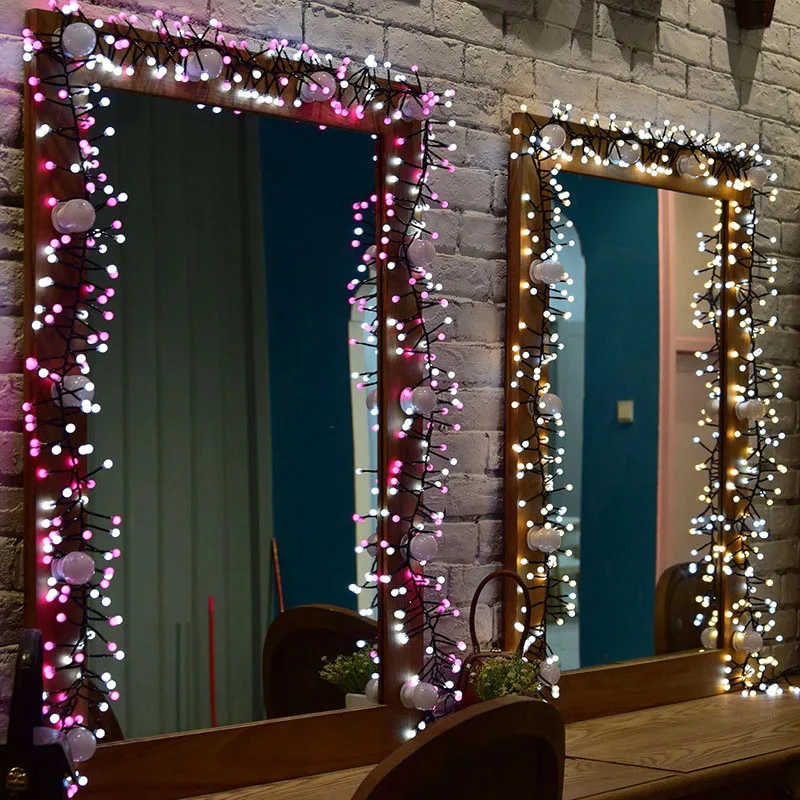 

Holiday Lighting Waterproof 3M LED Firecracker Lights Multicolor Christmas Decoration Curtain Lanterns Lamp fairy light