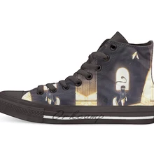 Джон Эгберт руины Дизайн Повседневная парусиновая обувь на заказ Прямая