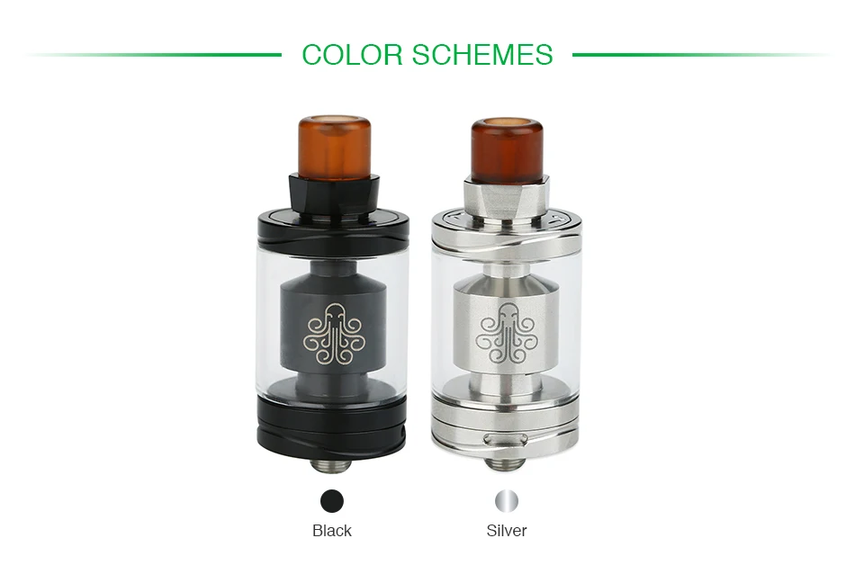 Новый оригинальный 3,5 мл Cthulhu Hastur MTL RTA танк с 5 Swappable воздушный поток резисторы и поднятые здания палуба E-cig Vape распылитель