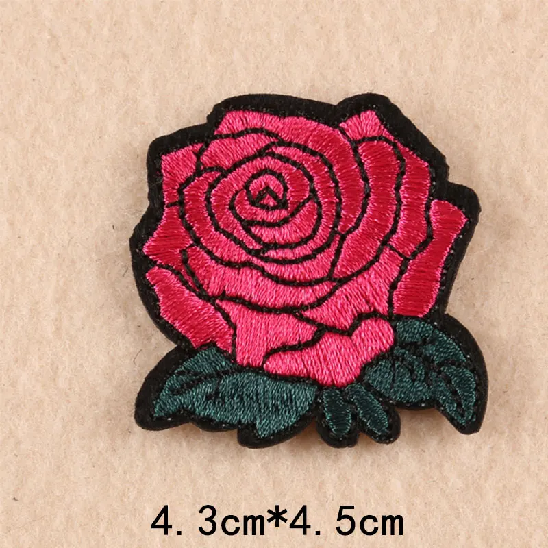 Роза богатый пион цветок набор Вышивка Патчи для одежды гладить на одежду Derss Аппликации значок полосы стикер шитье Handwor - Цвет: 9
