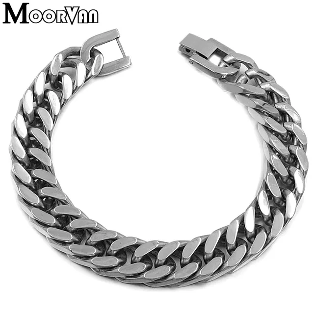 Moorvan New Product Stainless Steel Bracelet For Men Jewelry Hip Hop Moorvan New Product Stainless Steel Bracelet For Men Jewelry Hip Hop Bracelets 21 5cm