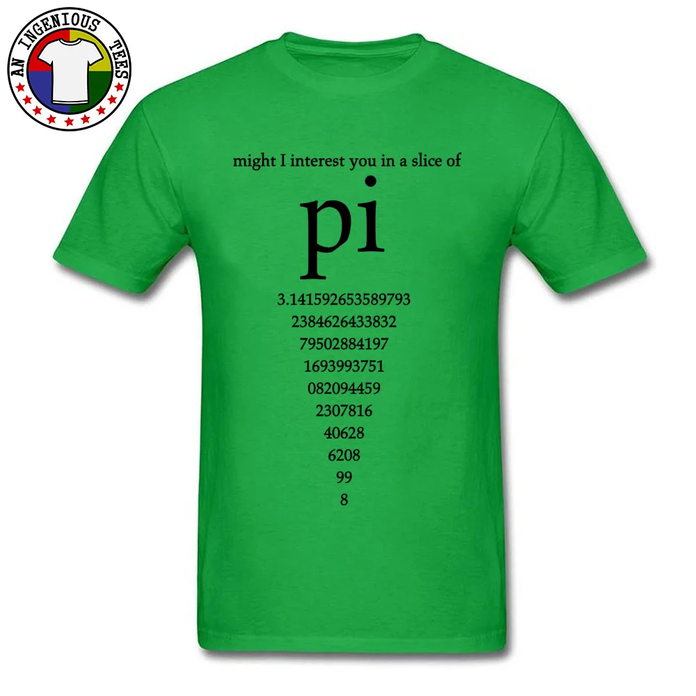 Design Short Sleeve Tops & Tees Summer Discount Crew Neck 100% Cotton T-shirts Men T Shirt Slice-of-Pi-Humor-Nerdy-Math-Science Slice-of-Pi-Humor-Nerdy-Math-Science green