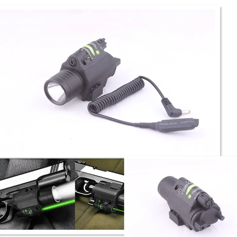 2in1 Combo Tactical CREE Q5 LED Flashlight/LIGHT 200LM +Green Laser