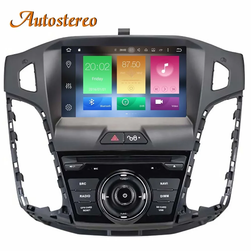 Sale Android 8 Car GPS Navigation car DVD Player For Ford Focus 2012-2017 Head unit audio multimedia player radio tape recorder IPS 4