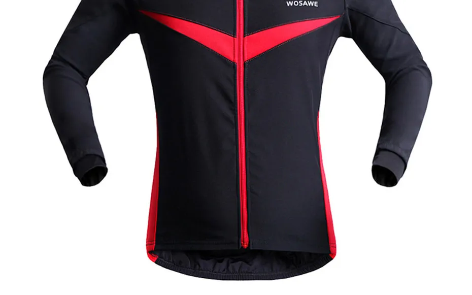WOSAWE велосипедные куртки для мужчин и женщин, флисовая спортивная куртка, зимняя ветрозащитная куртка для бега, MTB велосипедная походная Спортивная одежда для рыбалки