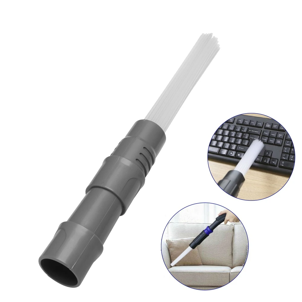 

Universal Vacuum Attachment Tool Dust Daddy Brush Cleaner Small Suction Brush Tubes Dirt Remover Cleaning Tool for Vent Keyboard