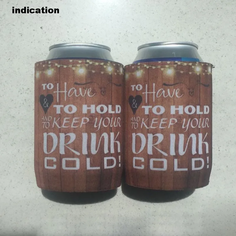 100pcs/lot Promotional Neoprene Stubby holders With Customer Logo Sublimated Printing Thickness 5mm Can Coolers with Solid Base | Багаж и