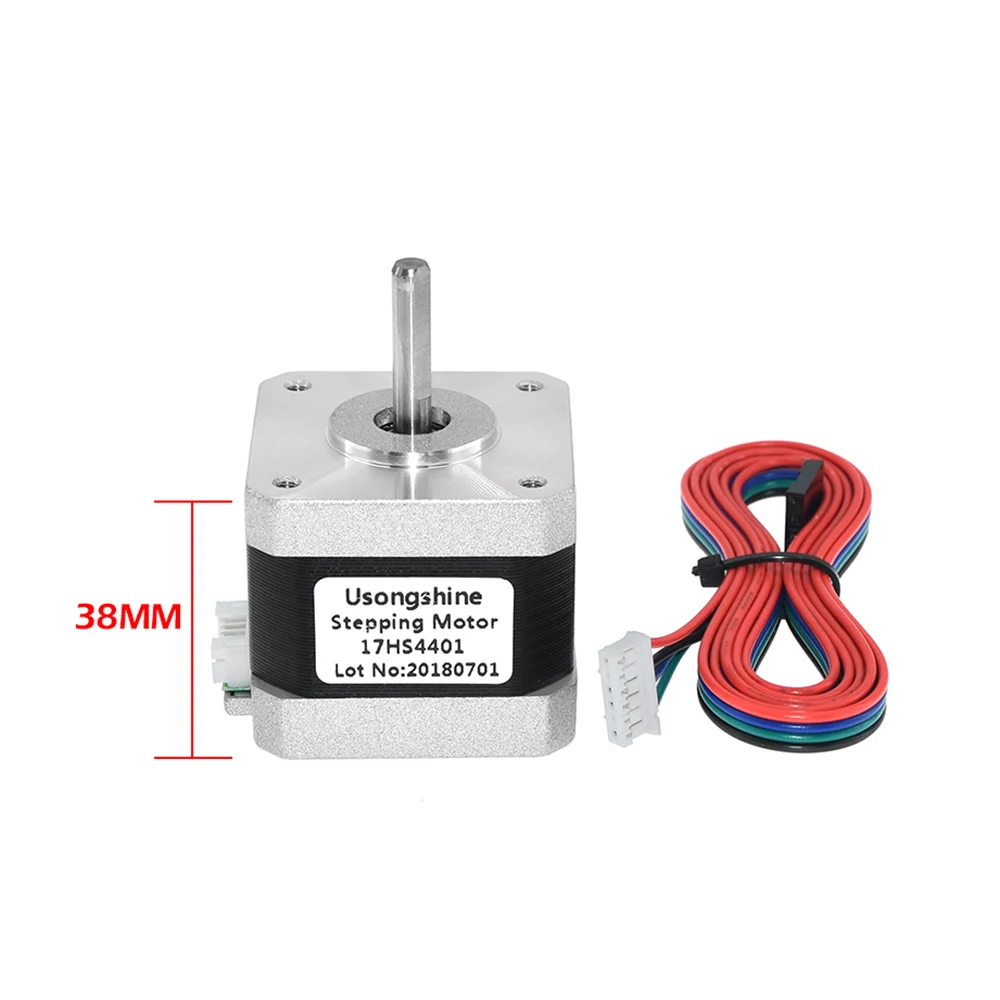 Шаговый двигатель Nema 17 38 мм 42 дюйма 4 выводной 17HS4401 NEMA17 42bygh 1.5A с DuPont линией для 3D