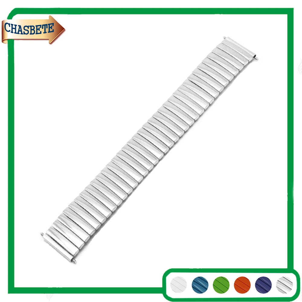 Ремешок из нержавеющей стали для Casio BEM 302 307 501 506 517 EF MTP 16 18 20 22 24 мм эластичный
