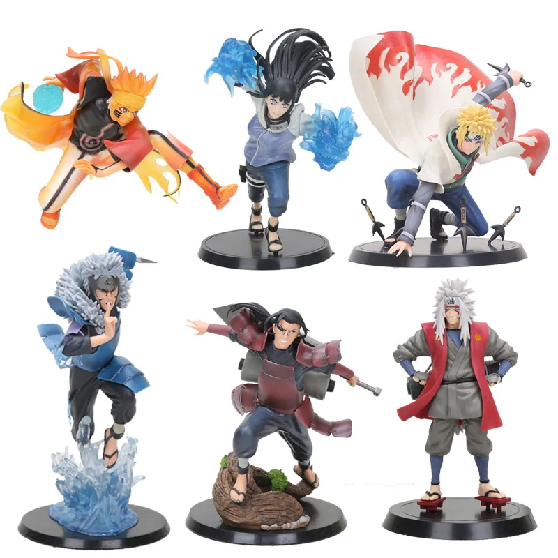 

Anime Naruto Shippuden figure Brinquedos Tobirama Senju Hashirama Senju Jiraiya Minato Namikaze Kurama Hinata Figure PVC Toys