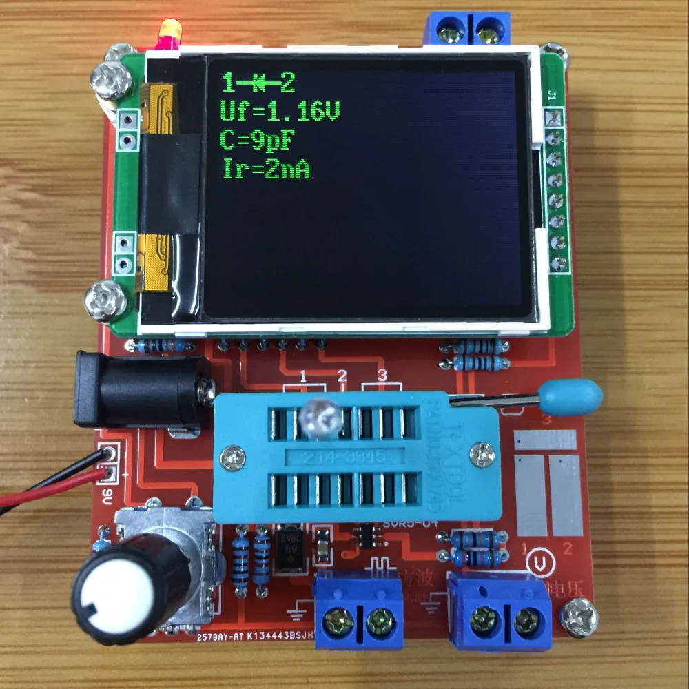 Русский DIY наборы транзисторов тестер LCR диод емкость ESR частотомер генератор сигналов DS18B20 DHT11 ИК Тест