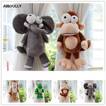 

AIBOULLY 2Pcs/set Lovely Big Elephant Animal Strap Curtain Clip Tie back Curtain Hook Accessories Curtain Buckle Decoration