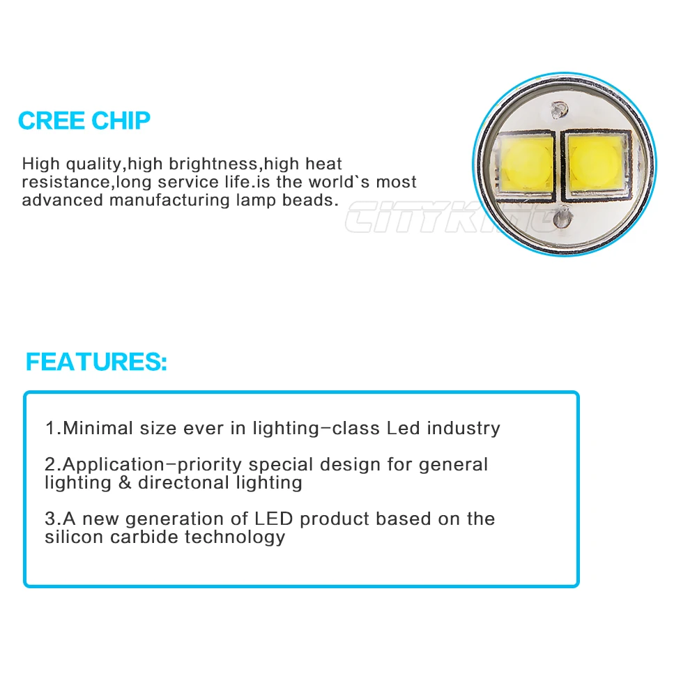 2 x H1 H3 H27 881 880 светодиодный 50 Вт CREE чип XBD автомобиля светодиодный светильник для вождения светильник линзы прожекторного типа лампы противотуманного фонаря белый
