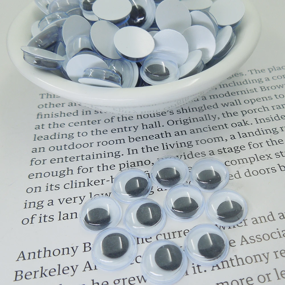 Movable Toy Eye 500pcs/Box googly eyes Plastic Eye Without Self adhesive glue on shoe toy