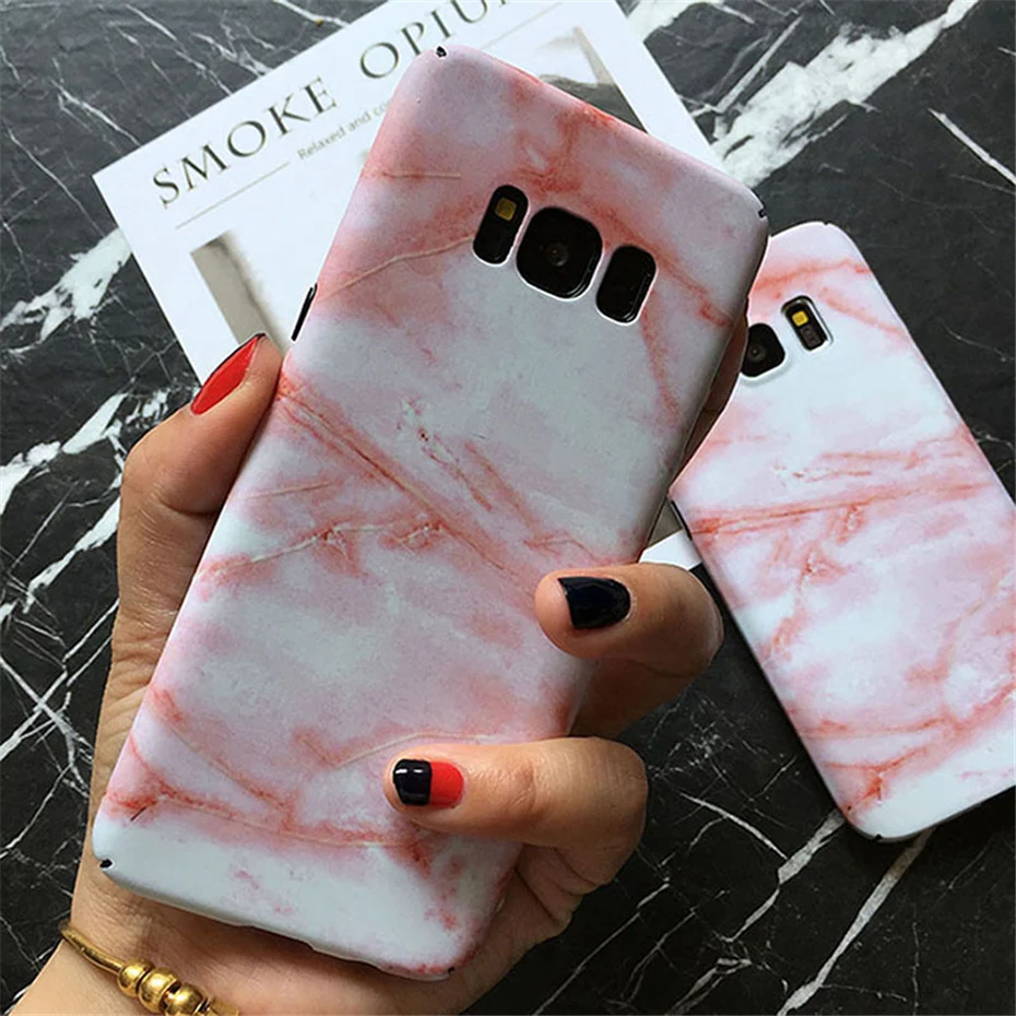 Phone Cases For Samsung Galaxy S7 S8 Edge Case Luxury Marble PC Protective Case For Samsung Galaxy S8 Plus S7 Note 8 Back Cover  (7)