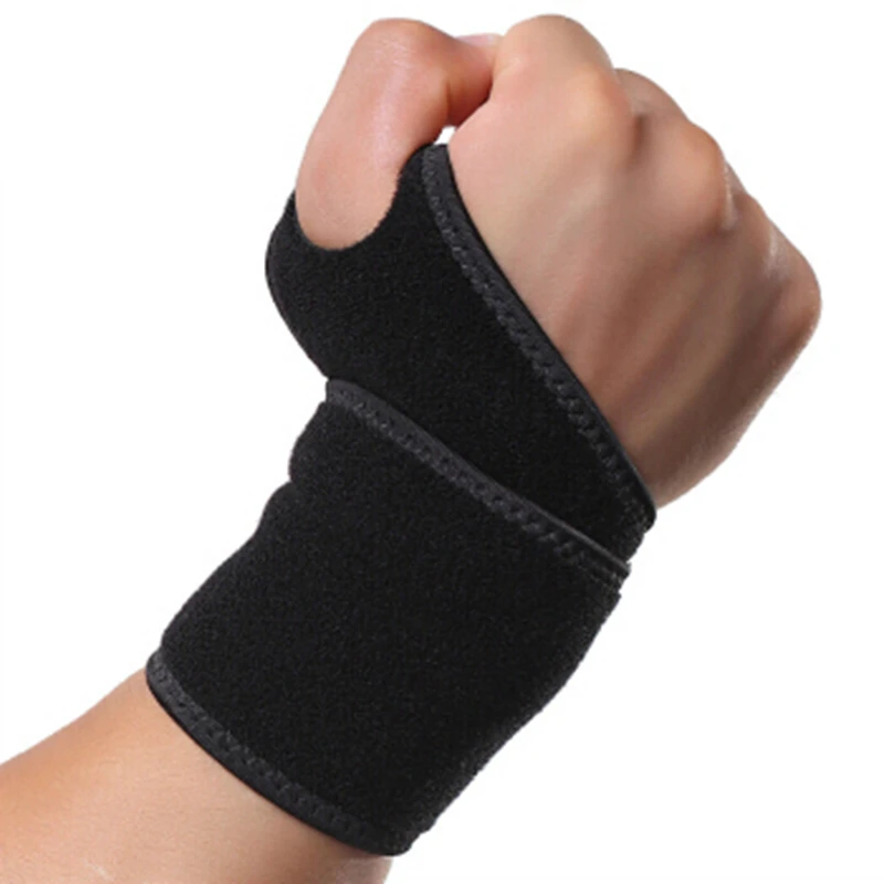 Professional elastic sports safety carpal tunnel tennis wrist bandage brace support free shipping (5)
