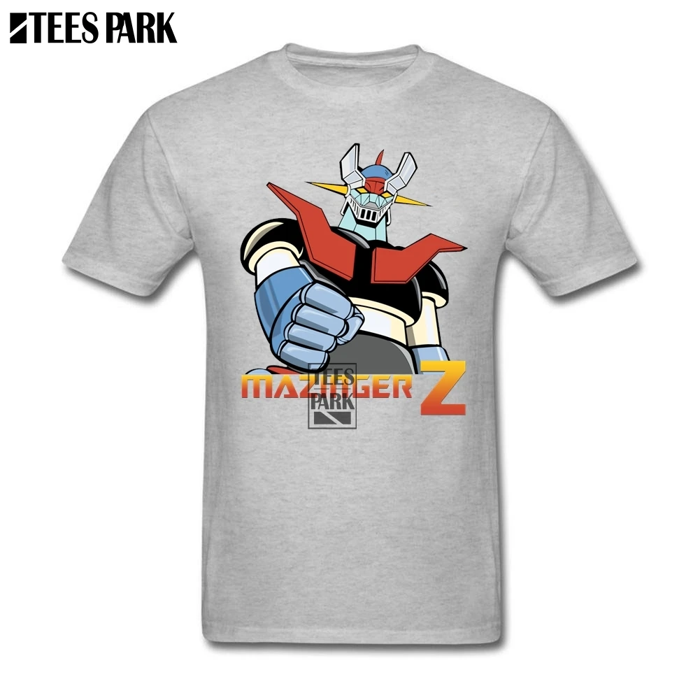 Cool Shirts For Guys Mazinger Z Anime Awesome T Shirts Men's Cotton Short Sleeve T-Shirt 3D Printed Men's Launch T Shirt Cartoon