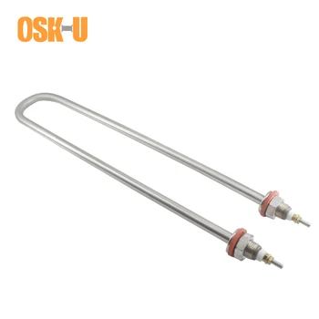 

U Type Heater Element Stainless Steel M18 Thread 220V Single U Shaped Electric Heating Pipe for Rice Car 1KW/1.5KW/2KW/3KW/4KW