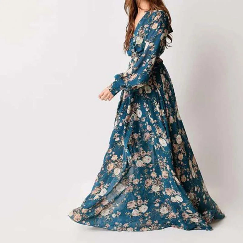 Fashion_Style_Rose_Floral_Long_Sleeve_Maxi_Dress-2