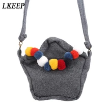 Модные высококачественные креативные Кошельки для монет для девочек, серая ткань, маленькая сумка, модные нежные сумки на плечо для девочек, подарок