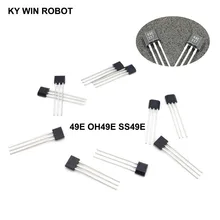Interruptor linear de sensor, 10 peças 49e hall oh49e ss49e hall sensor de efeito novo de boa qualidade