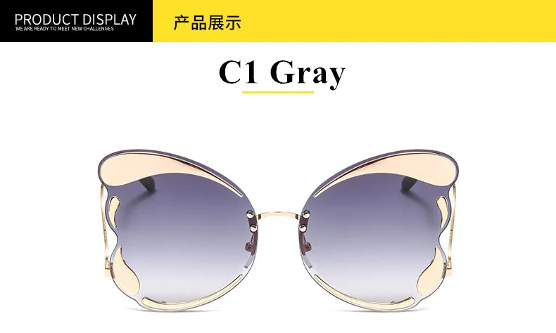 Женские туфли женские солнечные очки Бабочка Мода личности солнцезащитные очки для улицы класса люкс Высокое качество Oculos UV400