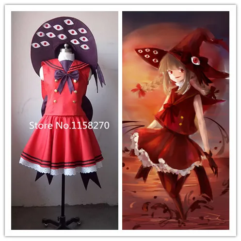 Wadanohara и Great Blue Sea red eyes Косплей Костюм |