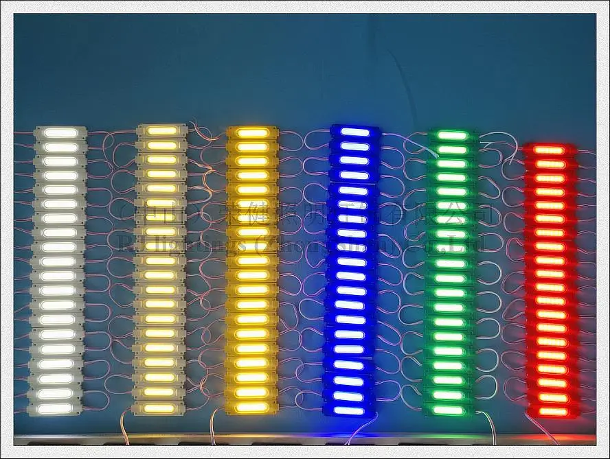 Впрыска COB Светодиодный модуль светильник водонепроницаемый светодиодный светильник задний светильник DC12V 2 Вт 1 светодиодный COB IP65 CE ROHS 70 мм* 20 мм* 3 мм алюминий+ ABS