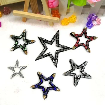 

Wholesale 10pcs/lot rhinestones Beaded Applique Patch DIY shoes decoration clothes ornaments accessories free shipping YK23