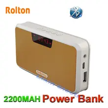 Портативный мини-динамик Rolton Buetooth с поддержкой громкой связи/TF карты/MP3/fm-радио/наушники/светодиодный светильник/запись звуков