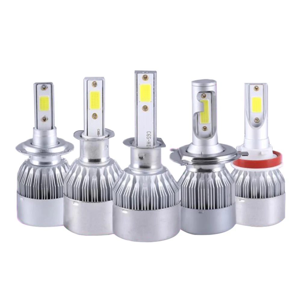 

2pcs LED C6 H7 H4 Car Headlights 36w 3800lm COB Car Led Light Bulbs H1 H8 H9 H11 9005 Automobiles Headlamp 6000K 12V Fog Lamps