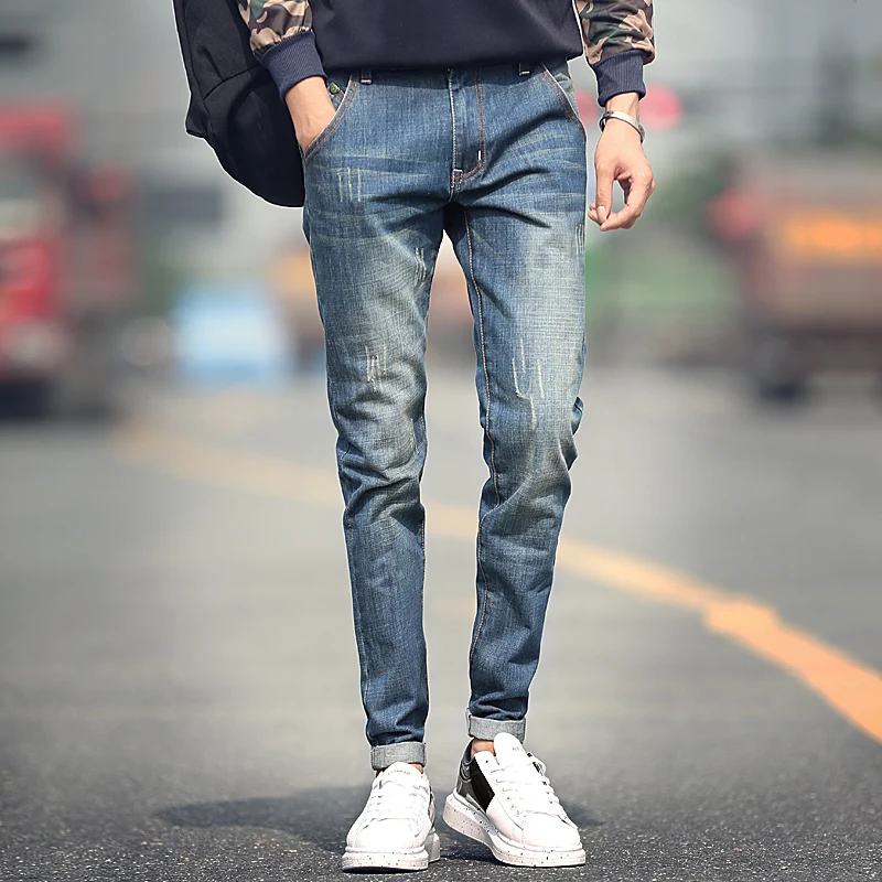 Aliexpress.com : Buy New designer straight jeans men fashion men jeans ...