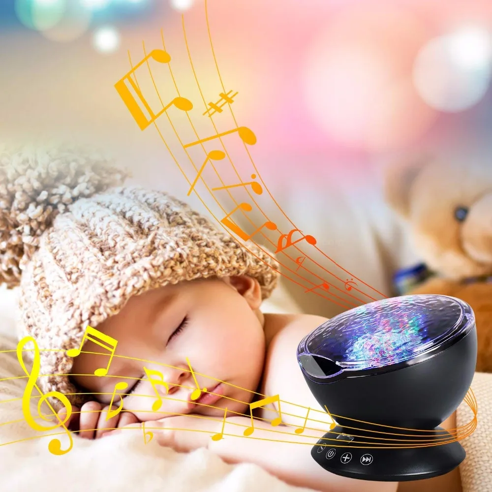 Ilusão para Bebês Oceano Estrelado Aurora Luz Noturna Projetor Luminária Novidade Usb Lâmpada Crianças Céu Led 11 Cheap Luzes noturnas