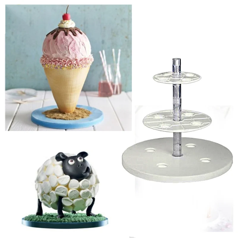 

Tiers And Spheres Cake Frame Kit Anti-Gravity Cake Kit Multi Tiered Cake Stand Wedding Decoration Baking Tool Cake Tools