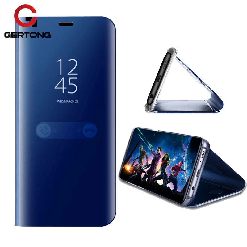 

Flip Leather Mirror Case For Huawei Honor 10 V10 P20 Lite Pro P Smart P10 Plus Mate 10 Pro 8 P8 P9 Lite 2017 Stand Phone Holder