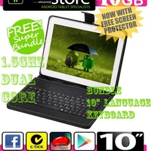 10," дюймовый 40 ГБ Boda GOOGLE ANDROID Jelly Bean 4,2 планшетный ПК емкостный экран E READER PAD TAB комплект 10" клавиатура