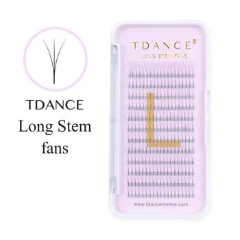 

TDANCE Eyelash Extension Heat Bonded Long stem Pre Made Volume fans Faux Mink Premade Russian Volume Eyelash Extension Supplies