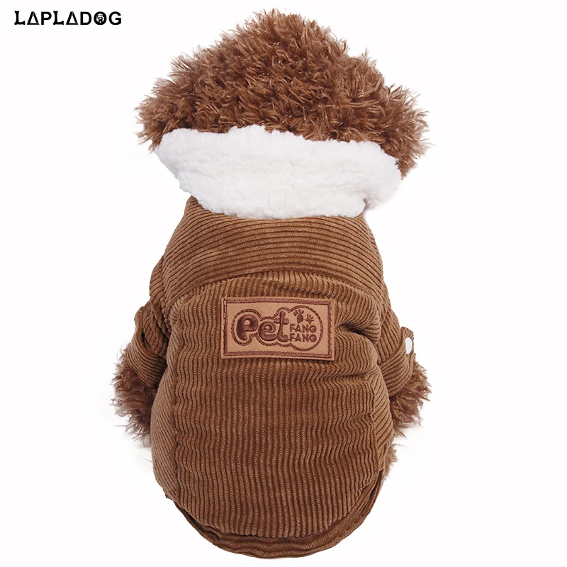 LAPLADOG Winter Warm Pet Dog Clothes for Small Medium Dogs Down Jacket Thick Cotton Cat Puppy Coat Clothing Chihuahua | Дом и сад