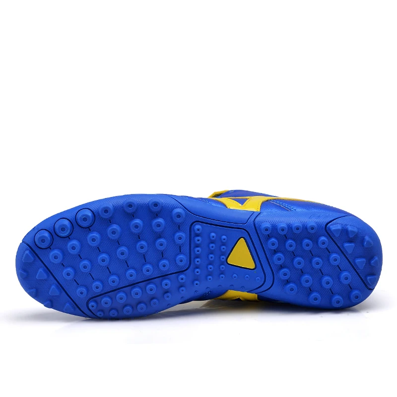 Zapatos de fútbol de las mujeres de los hombres zapatillas de fútbol TF Chuteira ligero botas de futbol chuteiras utdoor deporte fútbol azul 8,5 Zapatos de fútbol de las mujeres de los hombres zapatillas de fútbol TF Chuteira ligero botas de futbol chuteiras utdoor deporte fútbol azul 8,5