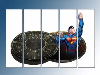 

3D art painting superman ground painting