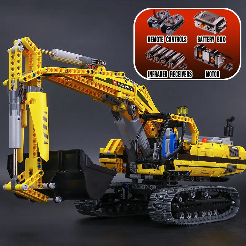 

DHL LEPIN 20007 1123pcs technic series excavator Model LEGOING Building blocks Bricks Compatible Toy Christmas Gift 8043