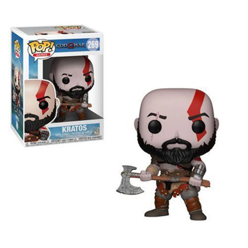 

Funko POP God of War Kratos Vinyl Doll Action Figures brinquedos Collection Model Toys for Children Birthday Gift New Style 2019