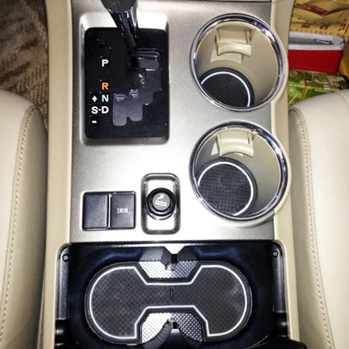 

For Toyota 09-14 Highlander Accessories,3D Rubber Car Mat Car Anti Slip Mat, Non-slip Mats Interior Door Pad/Cup Mat